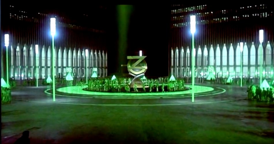 The Wiz (1978): skyline cameo of the World Trade Center, both towers (no antenna)