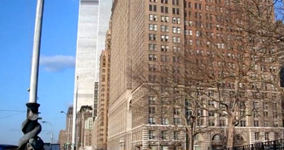 Fingers (1978): skyline cameo of the World Trade Center, both towers (with antenna)