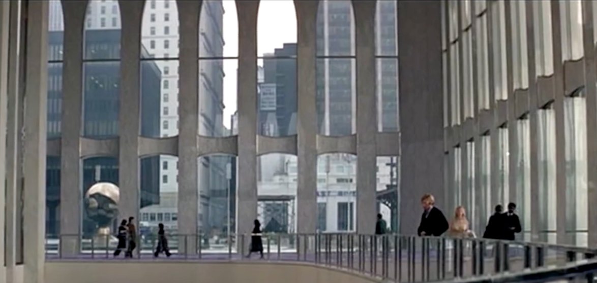 Three Days of the Condor (1975): interior of the World Trade Center, both towers (no antenna)