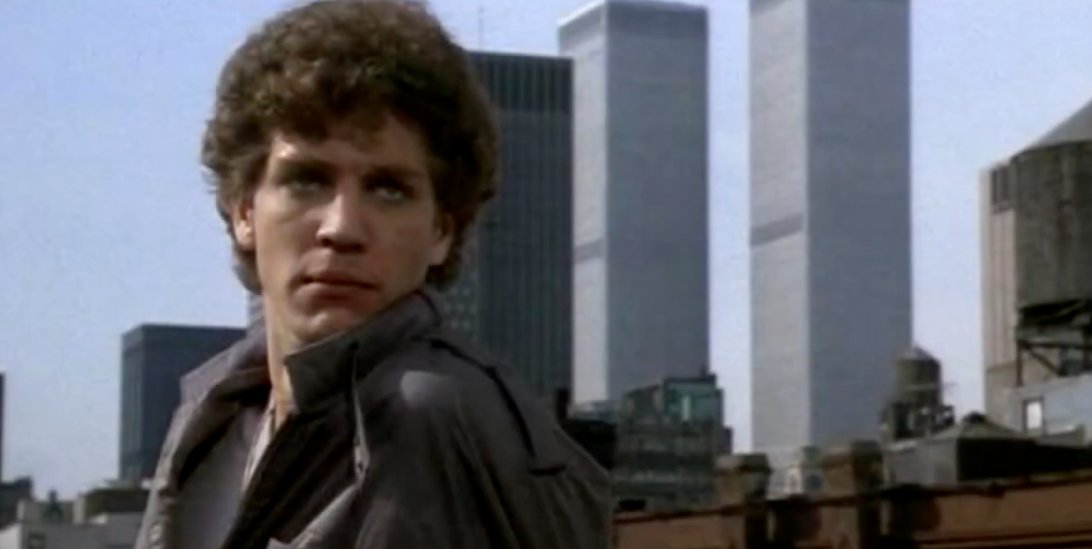 The Pope of Greenwich Village (1984): skyline cameo of the World Trade Center, both towers (with antenna)