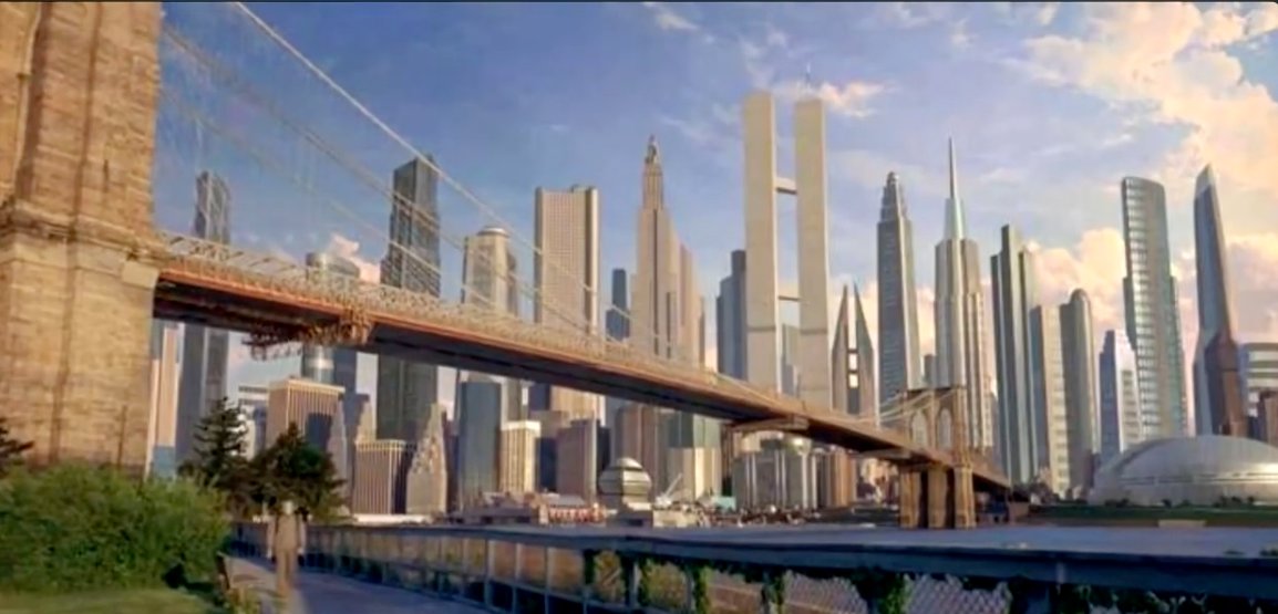 Bicentennial Man (1999): skyline cameo of the World Trade Center, both towers (with antenna)